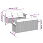 Conjunto de sofá de jardín 7 pcs Gris Poliratán