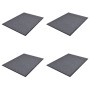 PVC-Fußmatten 4 Einheiten grau 90x60 cm von vidaXL, Fußmatten - Ref: Foro24-278749, Preis: 71,41 €, Rabatt: %