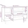 Mueble zapatero madera contrachapada negro 102x36x60 cm de vidaXL, Zapateros y organizadores de calzado - Ref: Foro24-819741,...