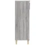 Mueble zapatero madera contrachapada gris Sonoma 40x36x105 cm de vidaXL, Zapateros y organizadores de calzado - Ref: Foro24-8...