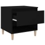 Mesitas de noche 2 uds contrachapada negro 50x46x50 cm de vidaXL, Mesitas de noche - Ref: Foro24-819535, Precio: 64,07 €, Des...