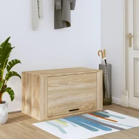 Mueble zapatero pared contrachapada roble Sonoma 70x35x38 cm by vidaXL, Shoe racks and shoe organizers - Ref: Foro24-821015, ...