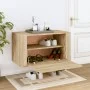 Mueble zapatero pared contrachapada roble Sonoma 70x35x38 cm de vidaXL, Zapateros y organizadores de calzado - Ref: Foro24-82...