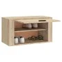 Mueble zapatero pared contrachapada roble Sonoma 70x35x38 cm de vidaXL, Zapateros y organizadores de calzado - Ref: Foro24-82...