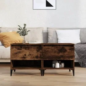 Side tables 2 units smoked oak plywood 50x46x50 cm by vidaXL, Side tables - Ref: Foro24-819559, Price: 76,77 €, Discount: %