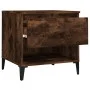 Side tables 2 units smoked oak plywood 50x46x50 cm by vidaXL, Side tables - Ref: Foro24-819559, Price: 76,76 €, Discount: %