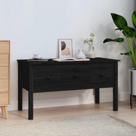 Solid black pine wood coffee table 102x49x55 cm by vidaXL, Coffee table - Ref: Foro24-820945, Price: 105,06 €, Discount: %