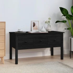 Solid black pine wood coffee table 102x49x55 cm by vidaXL, Coffee table - Ref: Foro24-820945, Price: 103,90 €, Discount: %