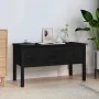 Solid black pine wood coffee table 102x49x55 cm by vidaXL, Coffee table - Ref: Foro24-820945, Price: 103,90 €, Discount: %