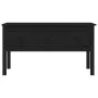 Mesa de centro de madera maciza de pino negra 102x49x55 cm de vidaXL, Mesas de centro - Ref: Foro24-820945, Precio: 103,90 €,...