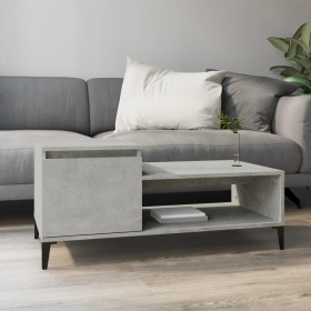 Mesa de centro madera contrachapada gris hormigón 100x50x45 cm de vidaXL, Mesas de centro - Ref: Foro24-821136, Precio: 49,04...