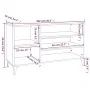 Mueble zapatero madera contrachapada blanco brillo 102x36x60 cm de vidaXL, Zapateros y organizadores de calzado - Ref: Foro24...