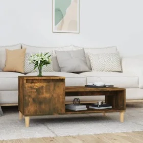 Couchtisch aus geräuchertem Eichensperrholz, 100 x 50 x 45 cm von vidaXL, Couchtisch - Ref: Foro24-821129, Preis: 52,91 €, Ra...