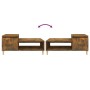 Couchtisch aus geräuchertem Eichensperrholz, 100 x 50 x 45 cm von vidaXL, Couchtisch - Ref: Foro24-821129, Preis: 53,36 €, Ra...