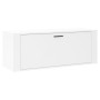 Mueble zapatero pared madera contrachapada blanco 100x35x38 cm de vidaXL, Zapateros y organizadores de calzado - Ref: Foro24-...