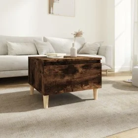 Beistelltisch aus geräuchertem Eichensperrholz, 50 x 46 x 35 cm von vidaXL, Seitentische - Ref: Foro24-819510, Preis: 31,13 €...