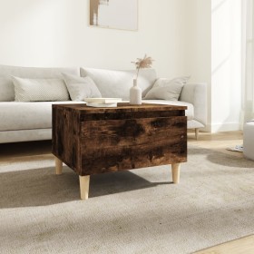 Beistelltisch aus geräuchertem Eichensperrholz, 50 x 46 x 35 cm von vidaXL, Seitentische - Ref: Foro24-819510, Preis: 36,99 €...
