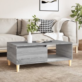 Sonoma-Couchtisch aus grauem Sperrholz, 90 x 50 x 36,5 cm von vidaXL, Couchtisch - Ref: Foro24-821050, Preis: 74,35 €, Rabatt: %