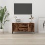 TV-Schrank aus geräuchertem Eichensperrholz, 102 x 44,5 x 50 cm von vidaXL, TV-Möbel - Ref: Foro24-819609, Preis: 72,41 €, Ra...