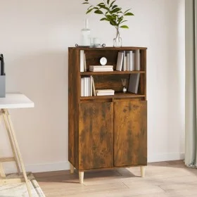 Hohe Anrichte aus geräuchertem Eichensperrholz 60x36x110 cm von vidaXL, Sideboards - Ref: Foro24-821225, Preis: 77,45 €, Raba...