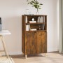 Hohe Anrichte aus geräuchertem Eichensperrholz 60x36x110 cm von vidaXL, Sideboards - Ref: Foro24-821225, Preis: 78,38 €, Raba...