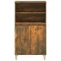 Hohe Anrichte aus geräuchertem Eichensperrholz 60x36x110 cm von vidaXL, Sideboards - Ref: Foro24-821225, Preis: 77,45 €, Raba...
