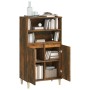 Hohe Anrichte aus geräuchertem Eichensperrholz 60x36x110 cm von vidaXL, Sideboards - Ref: Foro24-821225, Preis: 78,38 €, Raba...