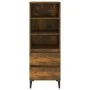 Aparador alto madera contrachapada roble ahumado 40x36x110 cm by vidaXL, Sideboards - Ref: Foro24-821249, Price: 62,47 €, Dis...