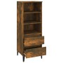 Aparador alto madera contrachapada roble ahumado 40x36x110 cm de vidaXL, Aparadores - Ref: Foro24-821249, Precio: 62,40 €, De...