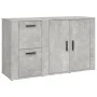 Aparador de madera contrachapada gris hormigón 100x33x59,5 cm de vidaXL, Aparadores - Ref: Foro24-821000, Precio: 106,46 €, D...