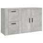 Betongraues Sperrholz-Sideboard 100 x 33 x 59,5 cm von vidaXL, Sideboards - Ref: Foro24-821000, Preis: 108,30 €, Rabatt: %