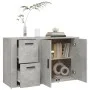 Aparador de madera contrachapada gris hormigón 100x33x59,5 cm de vidaXL, Aparadores - Ref: Foro24-821000, Precio: 106,46 €, D...