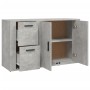 Aparador de madera contrachapada gris hormigón 100x33x59,5 cm de vidaXL, Aparadores - Ref: Foro24-821000, Precio: 112,09 €