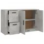Aparador de madera contrachapada gris hormigón 100x33x59,5 cm de vidaXL, Aparadores - Ref: Foro24-821000, Precio: 106,46 €, D...