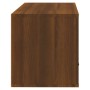 Oak brown pine wood wall shoe rack furniture 70x35x38 cm by vidaXL, Shoe racks and shoe organizers - Ref: Foro24-821019, Pric...