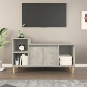 Mueble para TV madera contrachapada gris hormigón 100x35x55 cm de vidaXL, Muebles TV - Ref: Foro24-821176, Precio: 56,17 €, D...