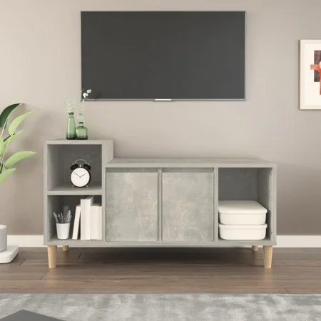 Mueble para TV madera contrachapada gris hormigón 100x35x55 cm de vidaXL, Muebles TV - Ref: Foro24-821176, Precio: 56,17 €, D...