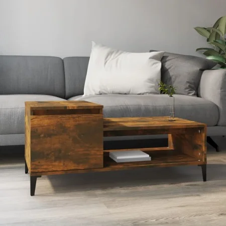 Smoked oak plywood coffee table 100x50x45 cm by vidaXL, Coffee table - Ref: Foro24-821137, Price: 48,84 €, Discount: %