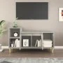 Mueble para TV madera contrachapada gris hormigón 100x35x55 cm de vidaXL, Muebles TV - Ref: Foro24-821176, Precio: 56,17 €, D...