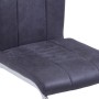 6 Esszimmer Freischwinger Stühle aus künstlichem Wildleder in Grau von vidaXL, Essstühle - Ref: Foro24-278839, Preis: 398,44 ...