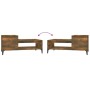 Mesa de centro madera contrachapada roble ahumado 100x50x45 cm de vidaXL, Mesas de centro - Ref: Foro24-821137, Precio: 48,79...
