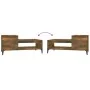 Smoked oak plywood coffee table 100x50x45 cm by vidaXL, Coffee table - Ref: Foro24-821137, Price: 48,84 €, Discount: %