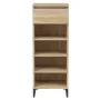 Mueble zapatero madera contrachapada roble Sonoma 40x36x105 cm de vidaXL, Zapateros y organizadores de calzado - Ref: Foro24-...