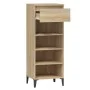 Mueble zapatero madera contrachapada roble Sonoma 40x36x105 cm de vidaXL, Zapateros y organizadores de calzado - Ref: Foro24-...