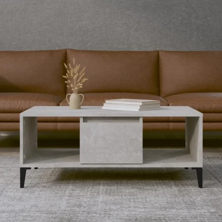 Beton grau Sperrholz Couchtisch 90x50x36,5 cm von vidaXL, Couchtisch - Ref: Foro24-821072, Preis: 56,71 €, Rabatt: %
