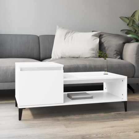 Couchtisch aus weißem Sperrholz, 100 x 50 x 45 cm von vidaXL, Couchtisch - Ref: Foro24-821132, Preis: 50,70 €, Rabatt: %