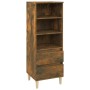 Hohes Sideboard aus geräuchertem Eichensperrholz, 40 x 36 x 110 cm von vidaXL, Sideboards - Ref: Foro24-821241, Preis: 54,75 ...