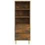 Hohes Sideboard aus geräuchertem Eichensperrholz, 40 x 36 x 110 cm von vidaXL, Sideboards - Ref: Foro24-821241, Preis: 54,05 ...