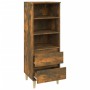 Hohes Sideboard aus geräuchertem Eichensperrholz, 40 x 36 x 110 cm von vidaXL, Sideboards - Ref: Foro24-821241, Preis: 54,75 ...