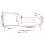 Couchtisch aus weißem Sperrholz, 100 x 50 x 45 cm von vidaXL, Couchtisch - Ref: Foro24-821132, Preis: 50,26 €, Rabatt: %